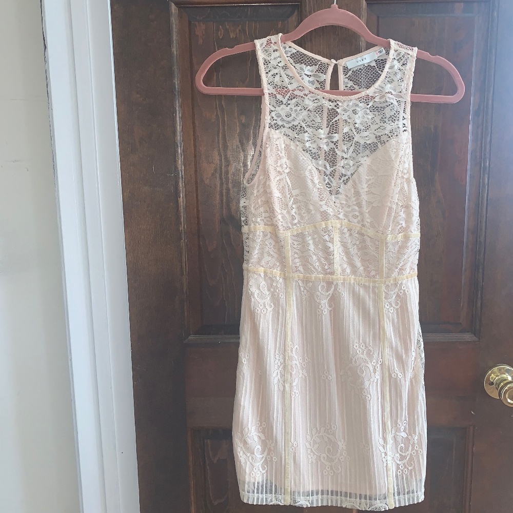 Lush cream dress